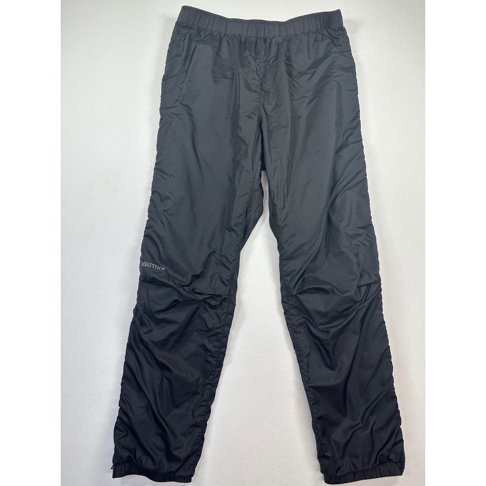 Marmot Mountaineer Side Zip Fleece Lined Pants‎ Mens XL Black Nylon Gorpcore